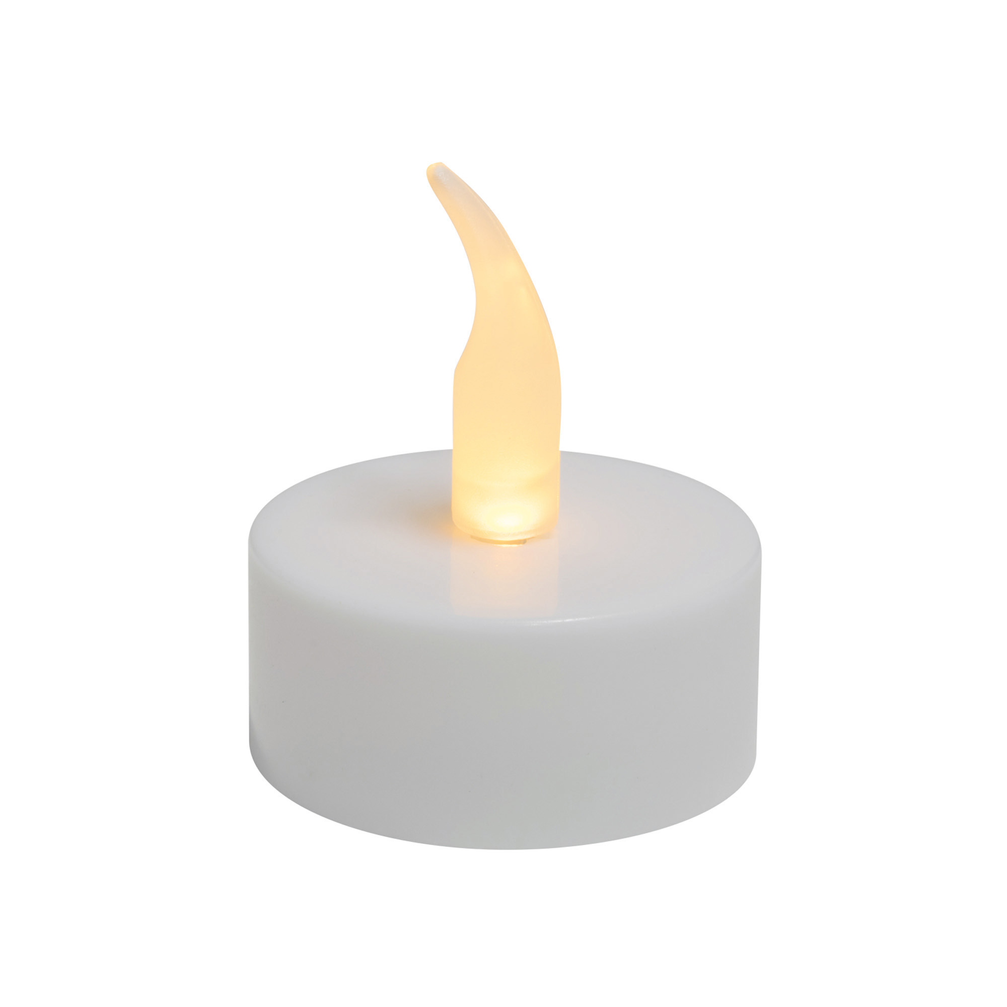 Ledkové čajové sviečky biele 6ks 1x žltá LED, na batériu