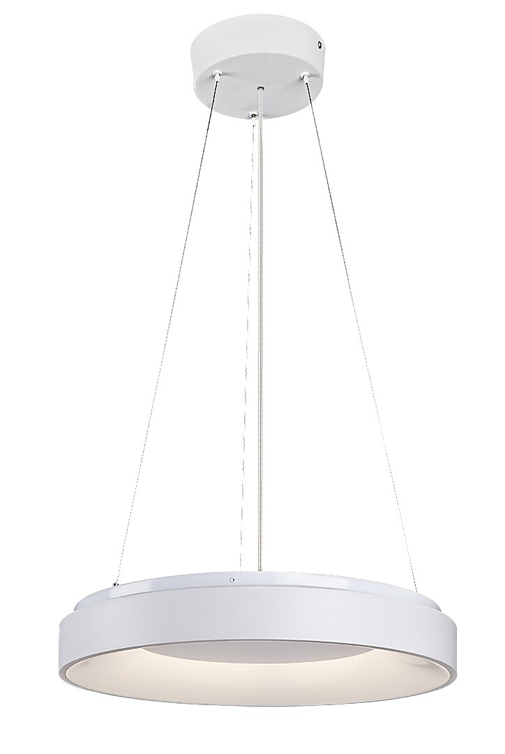CEILO závesné svietidlo biele s diaľkovým ovládačom LED/38W/CCT, výška: 130cm