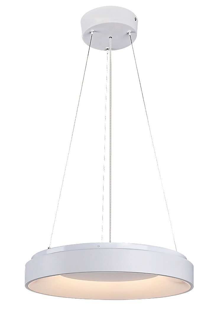 CEILO závesné svietidlo biele s diaľkovým ovládačom LED/38W/CCT, výška: 130cm