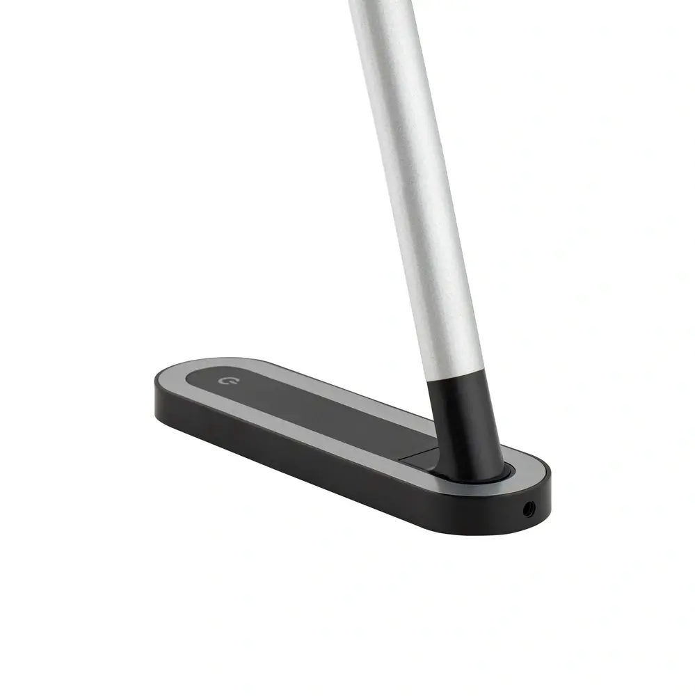 CHIC LED dotyková stmievateľná stolná lampa čierna/strieborná 7,5W/4000K, výška: 40cm