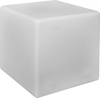 Záhradné svietidlo CUMULUS CUBE biela plastová kocka 1xE27/25W IP44