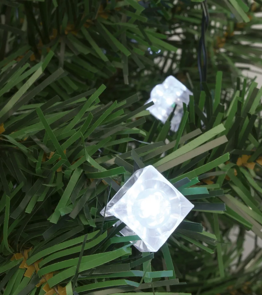 Dekorácia KOCKA k svietiacemu reťazcu na LED 5mm, balenie: 50ks