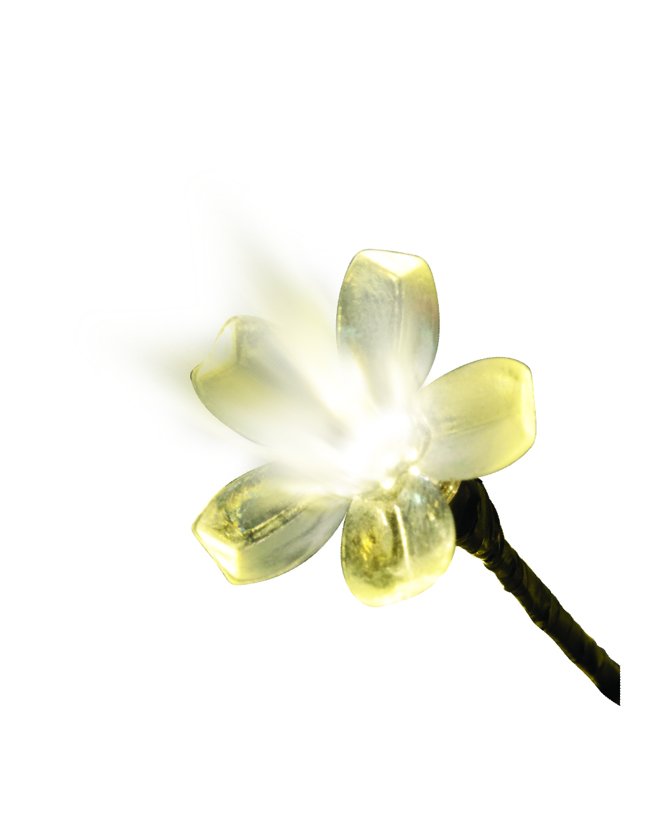 Svietiaci vonkajší stromček kvitnúca čerešňa 200LED teplá biela, výška 150cm