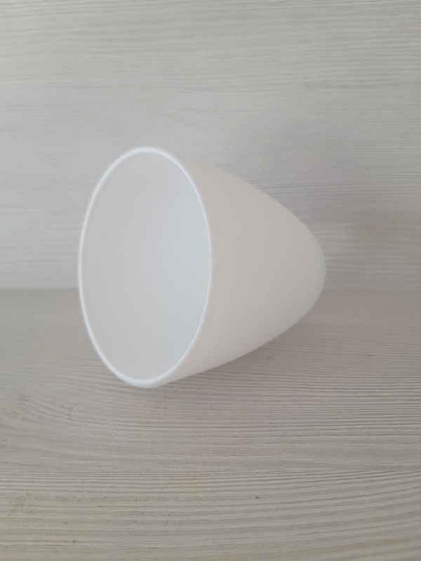 Náhradné sklenené tienidlo DIANA matné biele priemer 8,8cm, pre závit E14 