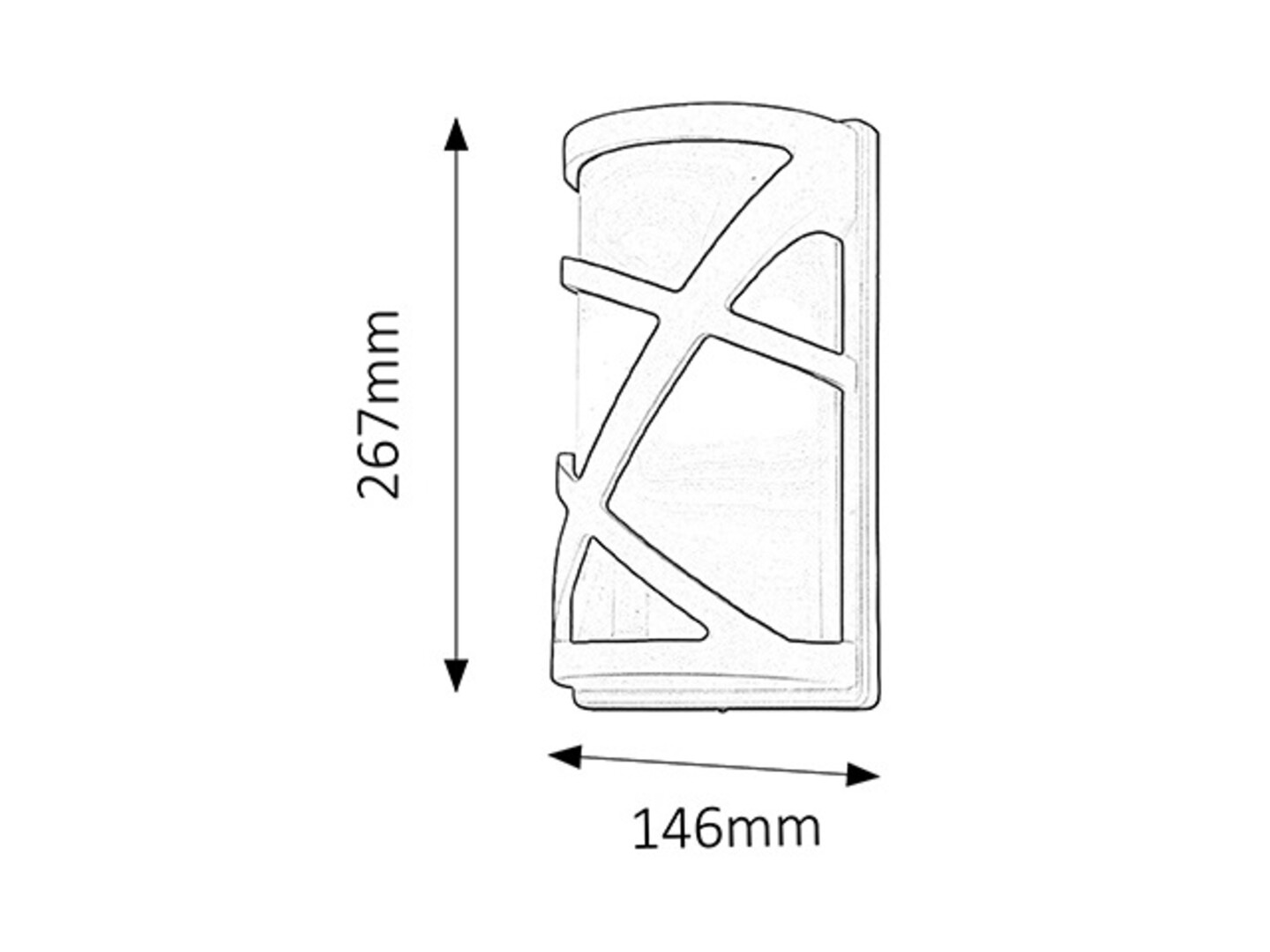 DURANGO nástenné prachotesné svietidlo antracit 1xE27/40W IP54