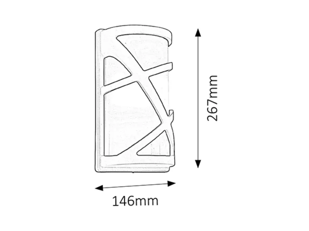 DURANGO nástenné prachotesné svietidlo hnedé 1xE27/40W IP54
