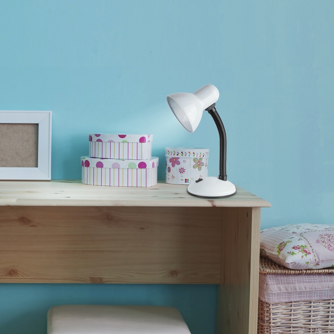 DYLAN stolná lampa biela 1xE27/40W