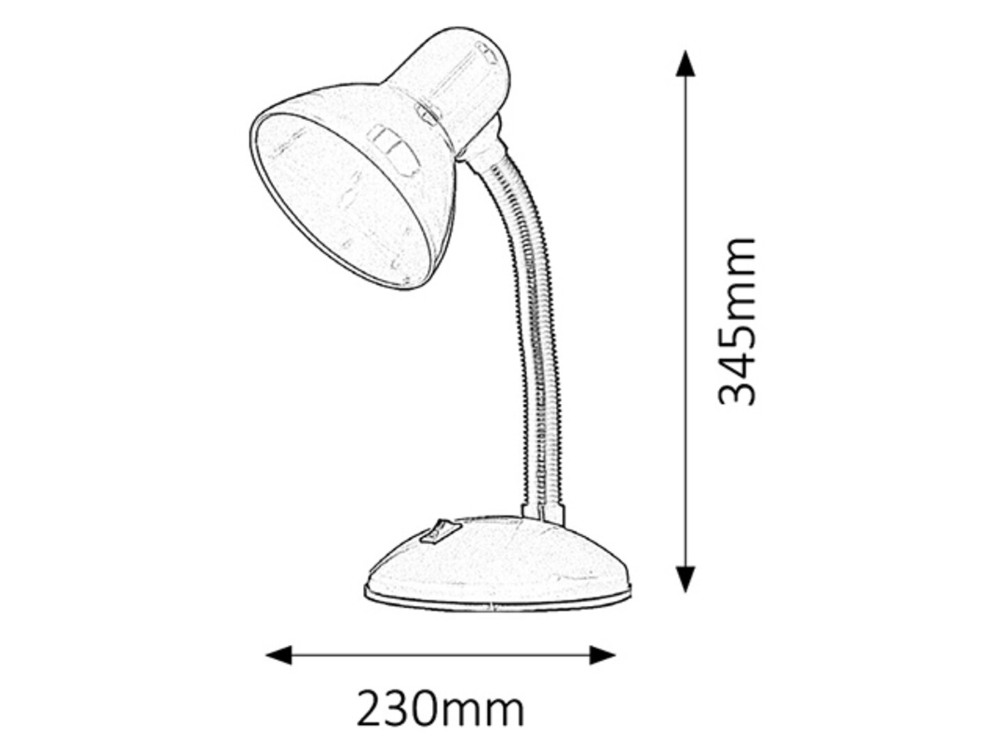 DYLAN stolná lampa čierna 1xE27/40W