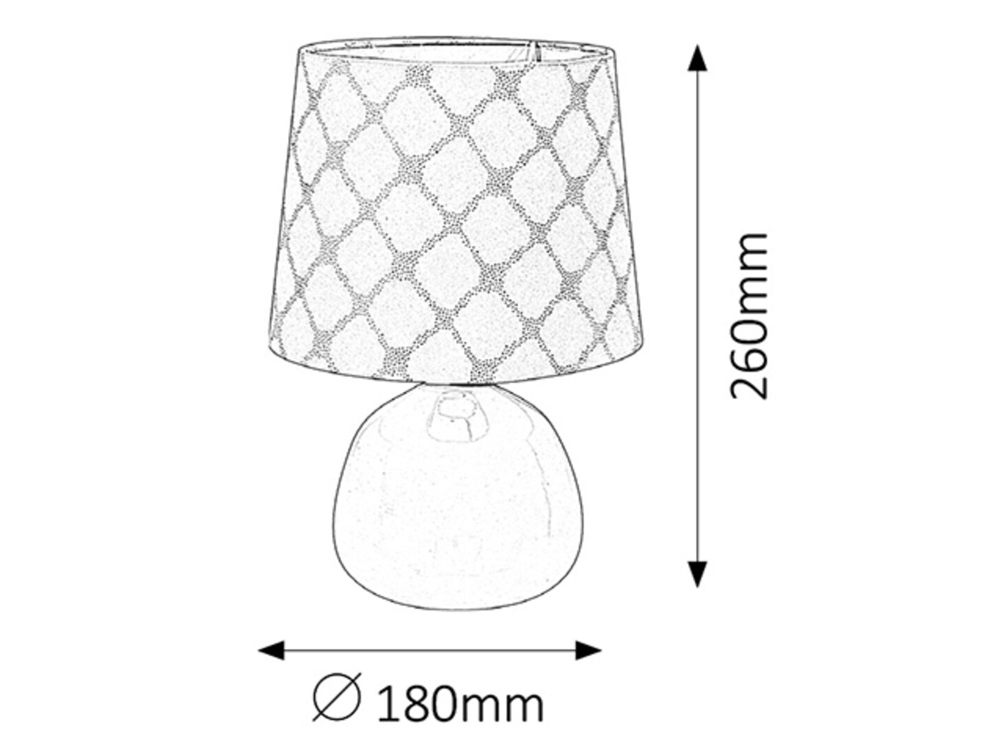 ELLIE nočná keramická lampa ružová 1xE14/40W, výška: 26cm