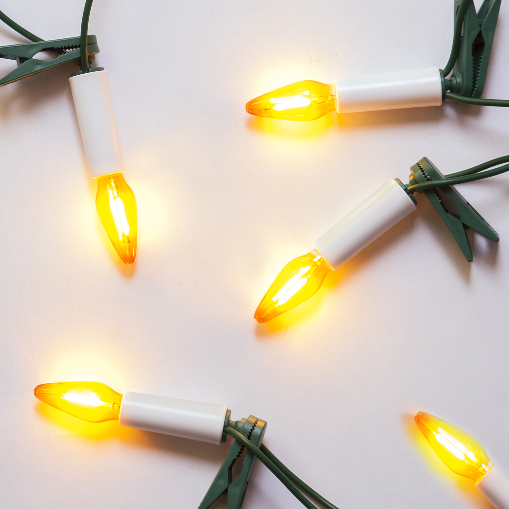 Ledková reťaz FELICIA FILAMENT žltá 16xLED/14V/0,2W, 10,5m