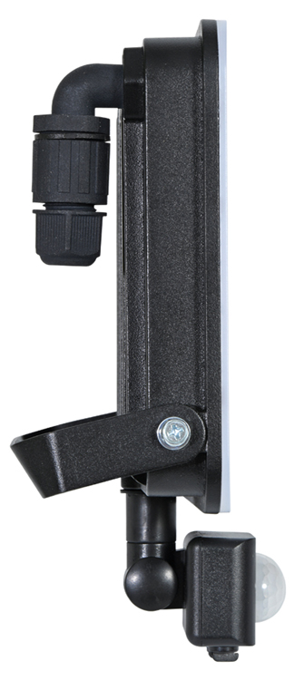 FIST ledkový reflektor čierny s PIR senzorom 20W/5000K/1800lm, IP65