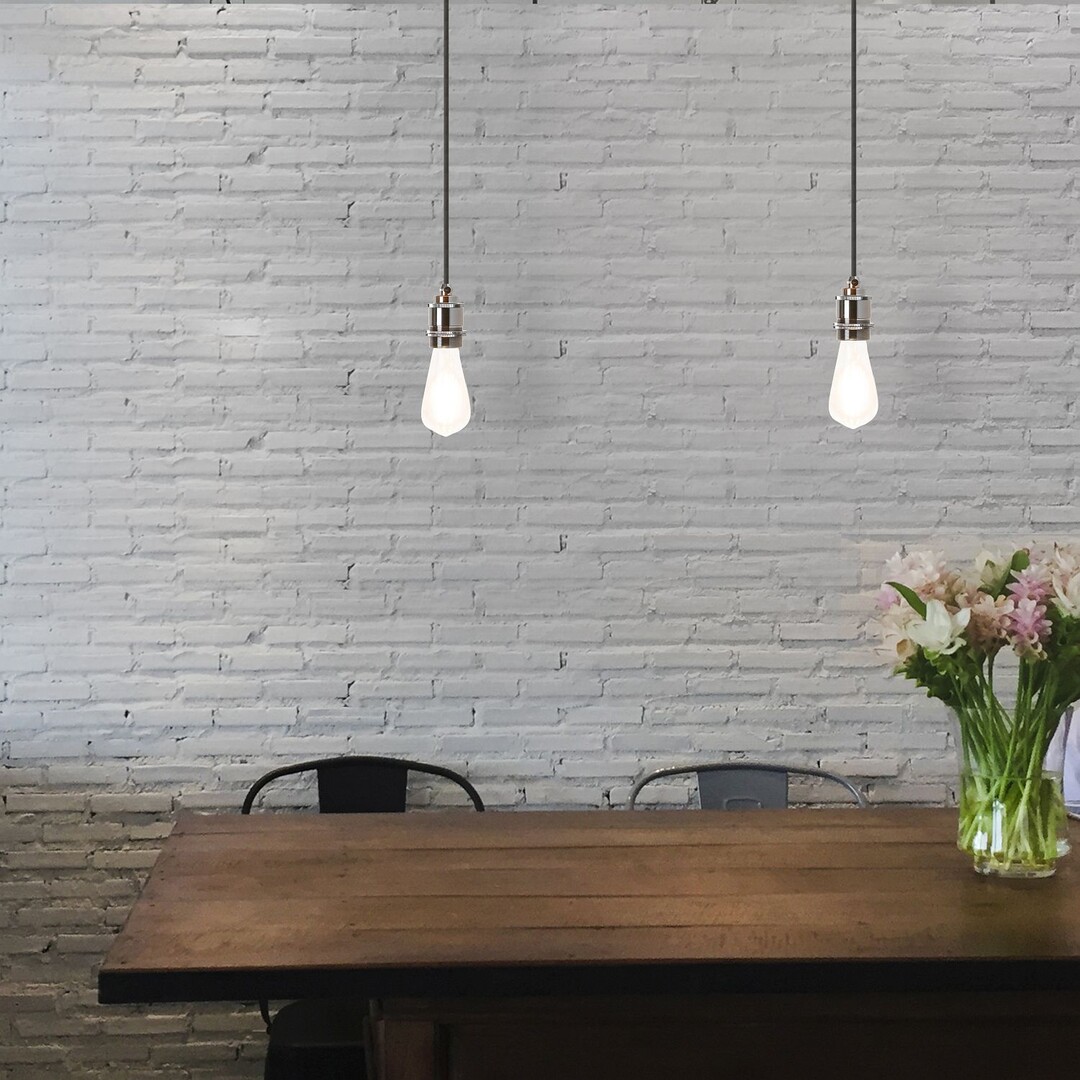 Fixy závesné kovové lanko čierne pre objímku E27, dĺžka 80cm