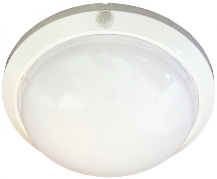 Svietidlo s PIR senzorom FLAVIA biele 1xE27/60W, IP44