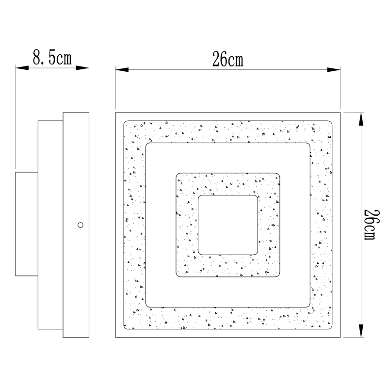 FOGO stropný ledkový luster 1xLED/16W