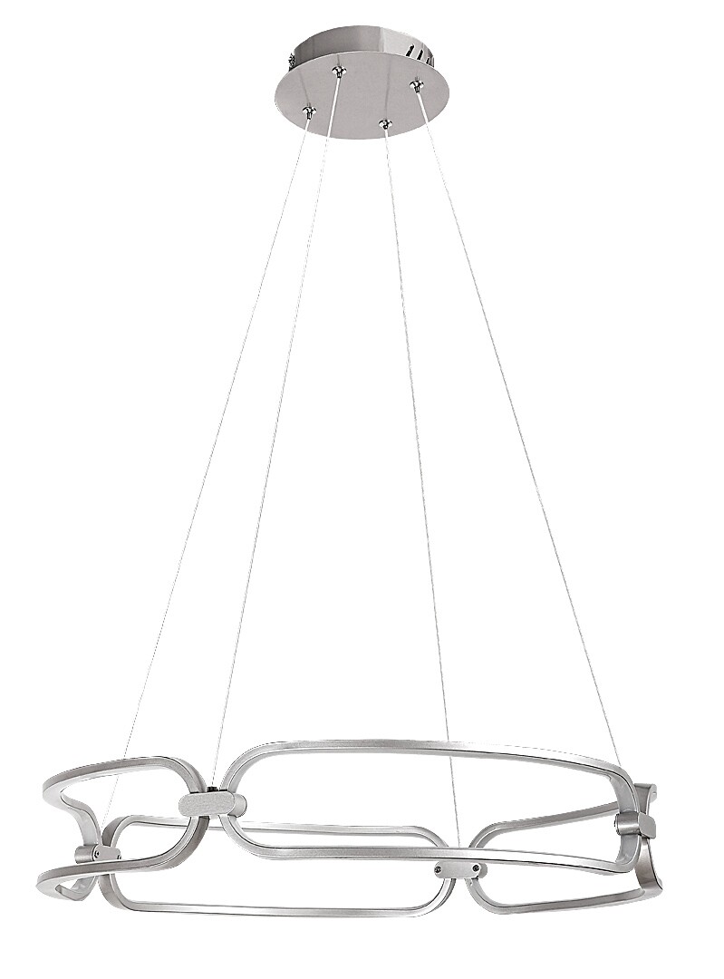 FRINGILLA závesné svietidlo matný chróm LED/67W/4000K, výška: 120cm