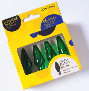 FELICIA zelená žiarovka 14V/0,1A, krabička 4ks