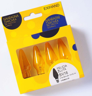 FELICIA žltá žiarovka 14V/0,1A, krabička 4ks