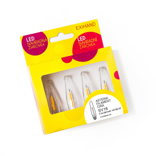 Ledková žiarovka ASTERIA ČÍRA 14V/0,2W krabička 4ks