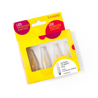 Ledková žiarovka ASTERIA BIELA 14V/0,2W krabička 4ks