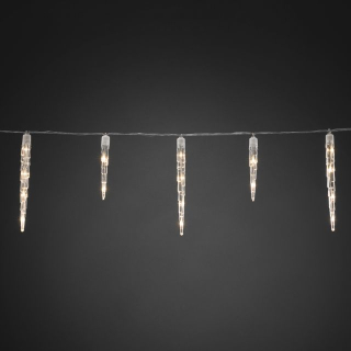 Blikajúce cencúle 32ks 96LED teplá biela 7,75m