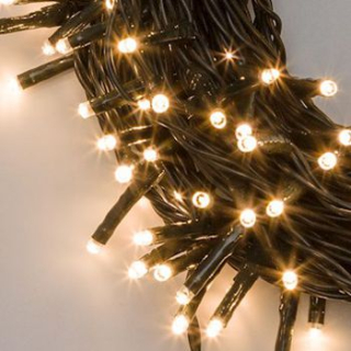 Vonkajšia reťaz 360ks miniLED teplá biela s časovačom, 8 režimov svietenia, 24,5m