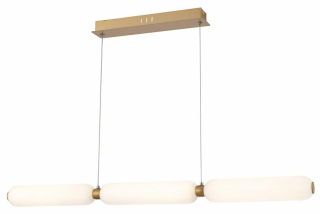 CATKIN závesné svietidlo matné zlaté 3xLED/8W/4000K, 92,5x7cm