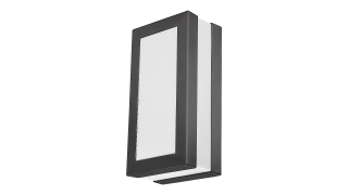 STUTTGART nástenné antracitové svietidlo 1xE27/14W IP44