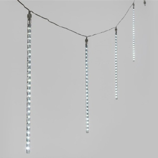 Spájateľná reťaz padajúce kvapky 10ks trubíc 50cm 480LED studená biela, 10m