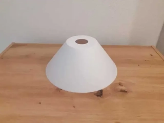 Náhradné plastové tienidlo ACTION matné biele priemer 24,5cm, pre závit E27 (4cm)