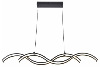ARUBA závesné svietidlo matné čierne LED/40W/3000K-3500K-4000K, 120x100x10cm