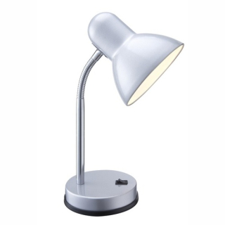 BASIC stolná lampa strieborná metalíza 1xE27/40W