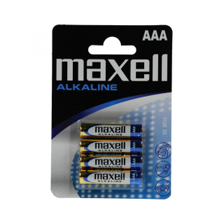 Mikrotužková alkalická batéria 1,5V/AAA maxell, blister 4ks