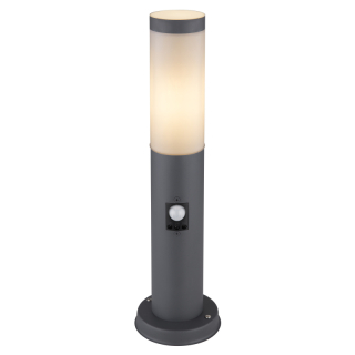 BOSTON stĺpik antracit 45cm so senzorom pohybu 1xE27/60W IP44