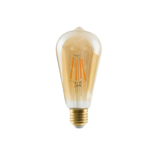 BULB VINTAGE dekoratívna sklenená jantárová LED žiarovka E27/6W 