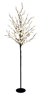 Svietiaci vonkajší stromček kvitnúca čerešňa 200LED teplá biela, výška 150cm