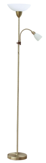 DIANA stojanová lampa bronzová 1xE27/60W+1xE14/40W