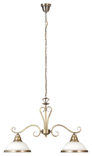 ELISETT visiaci luster bronz/biela 2xE27/60W