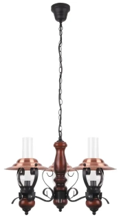 ENNA visiace rustikálne svietidlo na reťazi 3xE14/40W, priemer 60cm