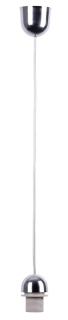 Závesné plastové lanko chrómové pre objímku E27, dĺžka 80cm