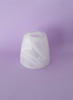 Náhradné sklenené tienidlo GAVIN alabastrové biele otvor pre závit E14, priemer: 7cm