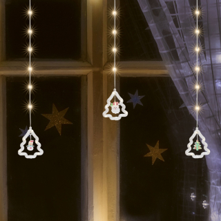 Vonkajší záves vianočný stromček 110 LED teplá biela, 2,7mx0,8m