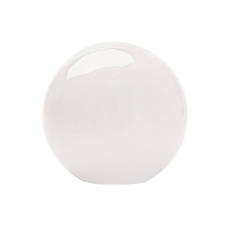 Náhradné tienidlo guľka priemer 12cm, montážny otvor: 5cm lesklá biela
