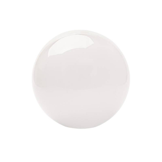 Náhradné tienidlo guľka lesklá biela priemer 15cm, montážny otvor: 4cm