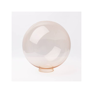 Náhradné tienidlo guľa priemer 25cm číra béžová s hrdlom, montážny otvor: 8cm