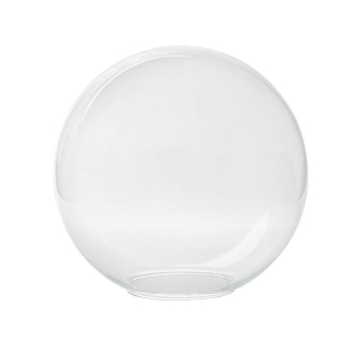 Náhradné tienidlo guľa priemer 25cm, montážny otvor: 10cm číra 