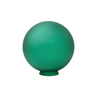 Náhradné tienidlo guľa priemer 25cm zelená s hrdlom, montážny otvor: 10cm