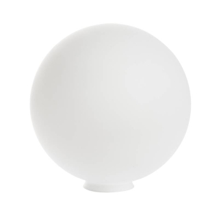Náhradné tienidlo guľa priemer 30cm matná biela s hrdlom, montážny otvor: 10cm