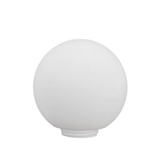 Náhradné tienidlo guľa so závitom priemer 20cm, montážny otvor: 8,45cm matná biela