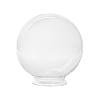 Náhradné tienidlo guľka priemer 15cm s hrdlom montážny otvor: 8cm číra