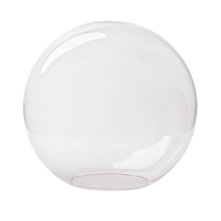 Náhradné tienidlo guľa priemer 35cm, montážny otvor: 15cm číra